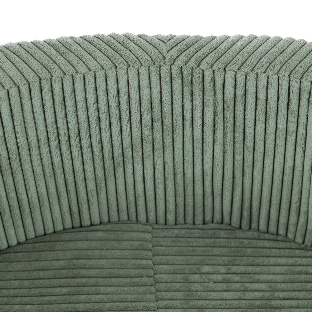 Ronde Ballenbak 90x30 | Groen Corduroy excl. ballen
