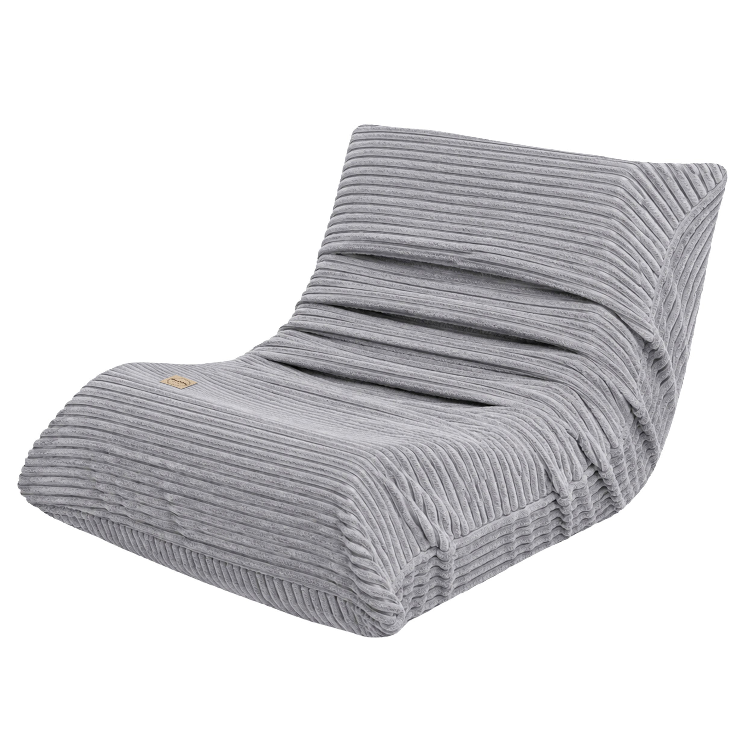 Kinder Loungestoel Grijs Corduroy