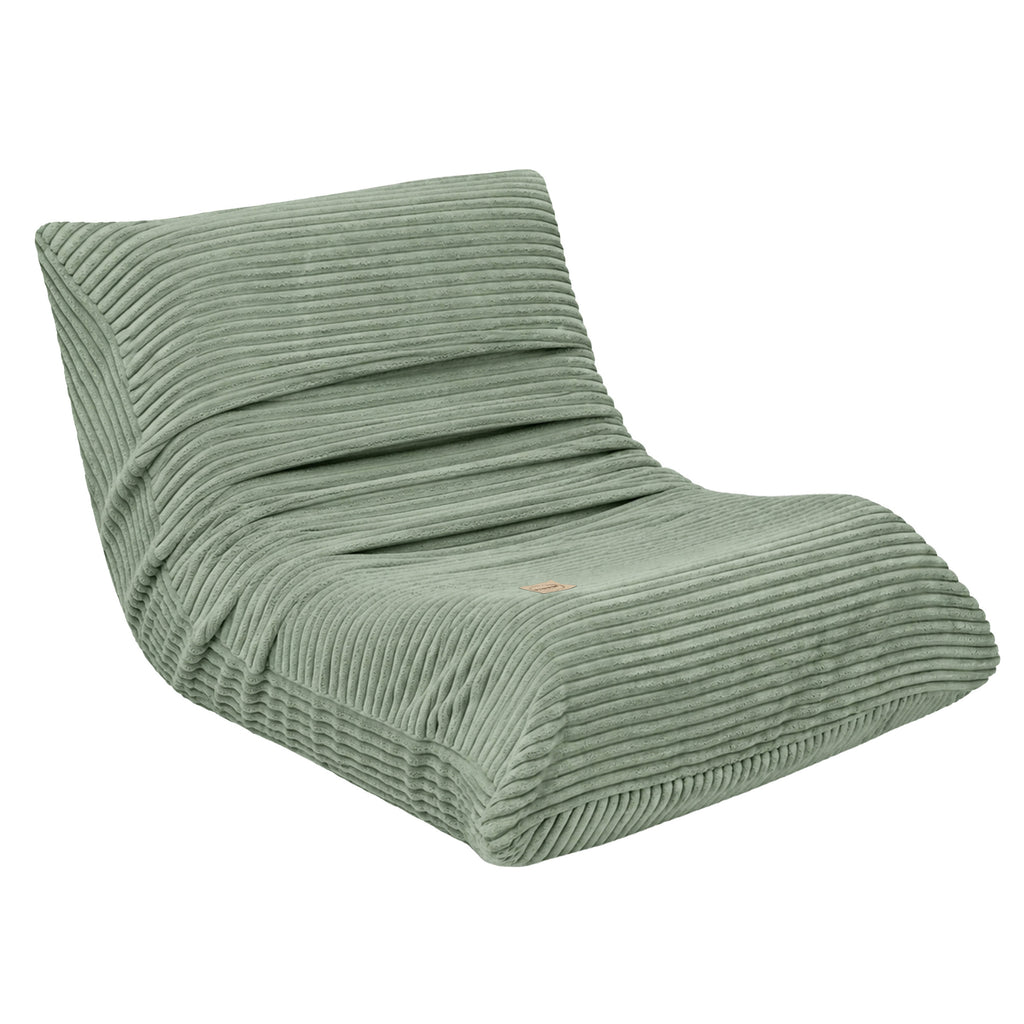 Kinder Loungestoel Groen Corduroy