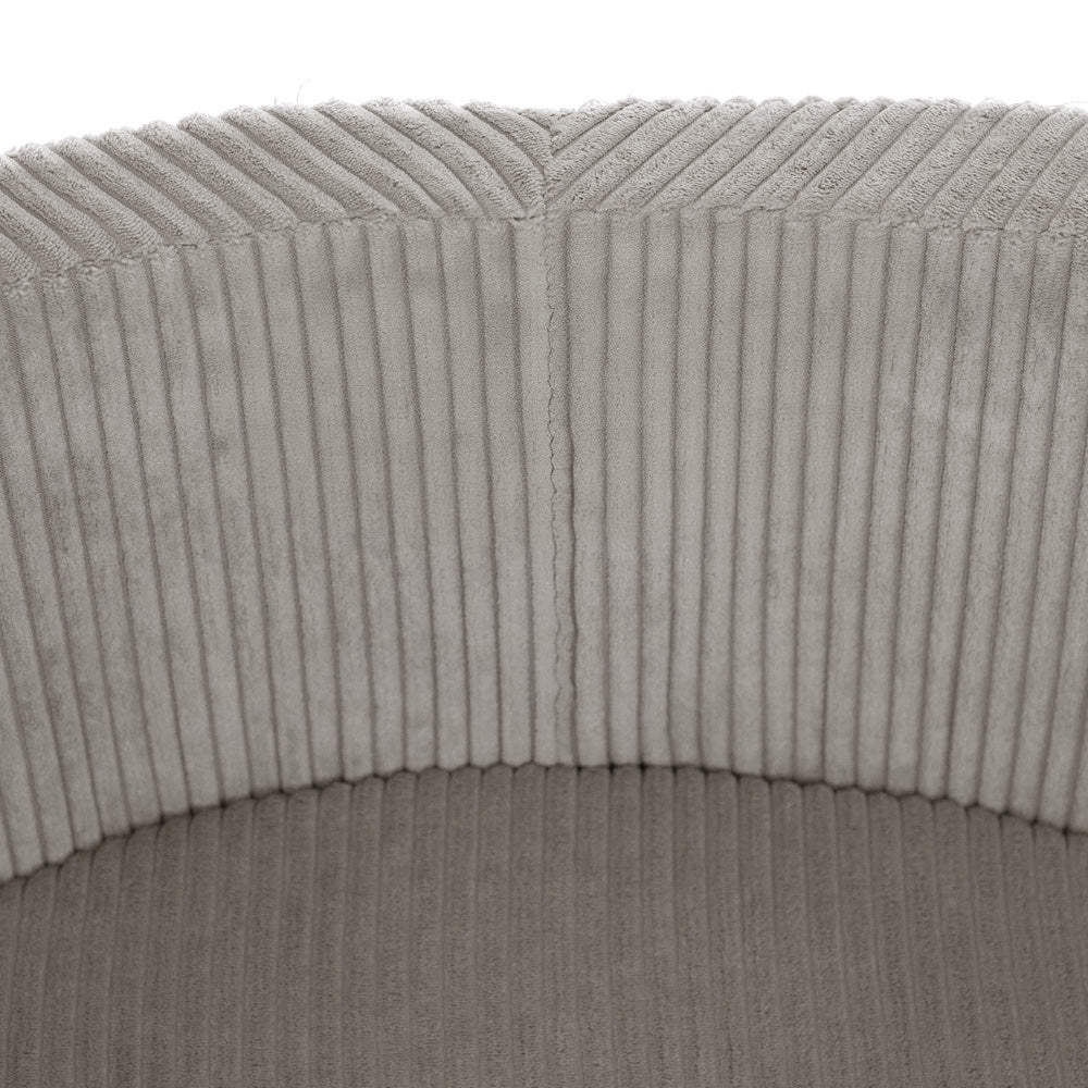 Ronde Ballenbak 90x30 | Beige Corduroy incl. 200 ballen (Pearl/Gold/Light Pink Pearl)