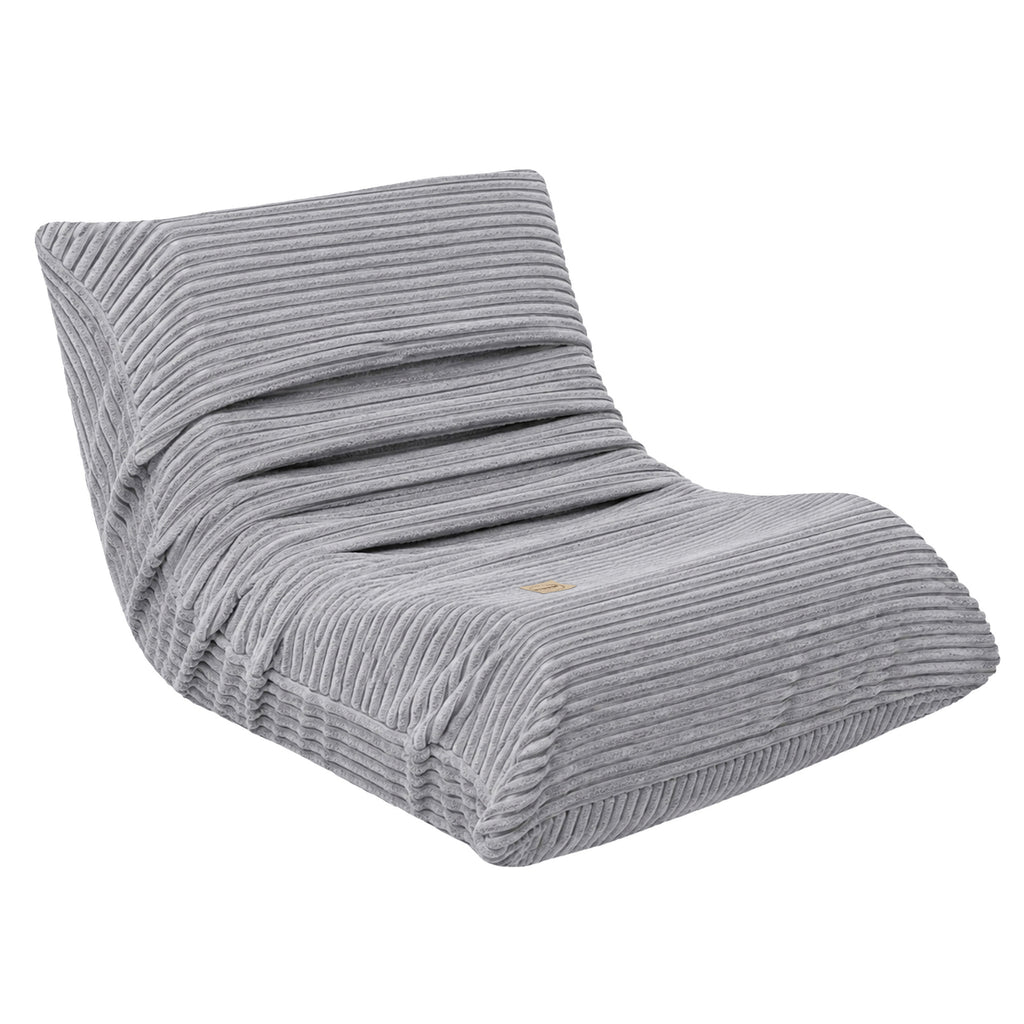 Kinder Loungestoel Grijs Corduroy