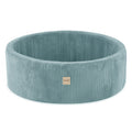 Ronde Ballenbak 90x30 | Blauw Corduroy excl. ballen