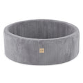 Ronde Ballenbak 90x30 | Grijs Corduroy excl. ballen
