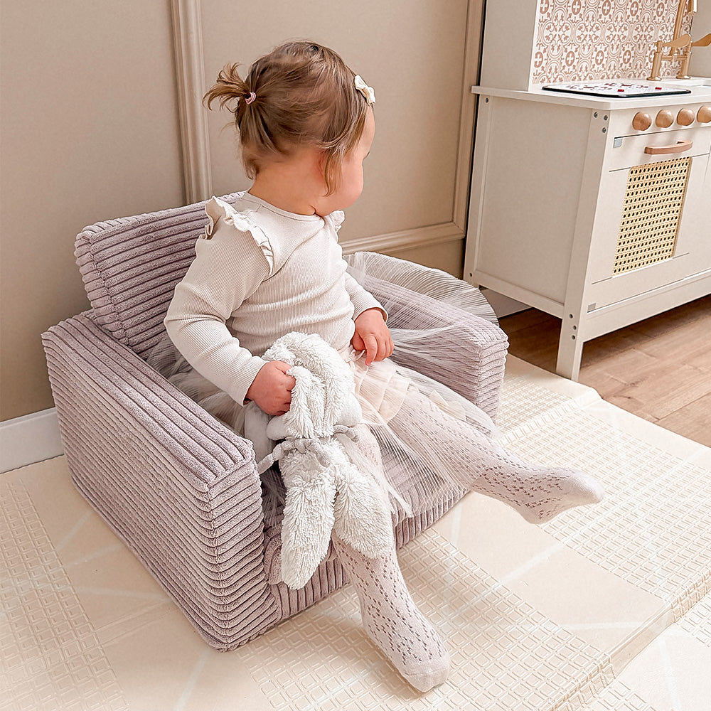 Opvouwbare Kinderstoel Beige Corduroy