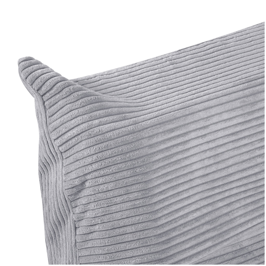 Kinder Loungestoel Grijs Corduroy