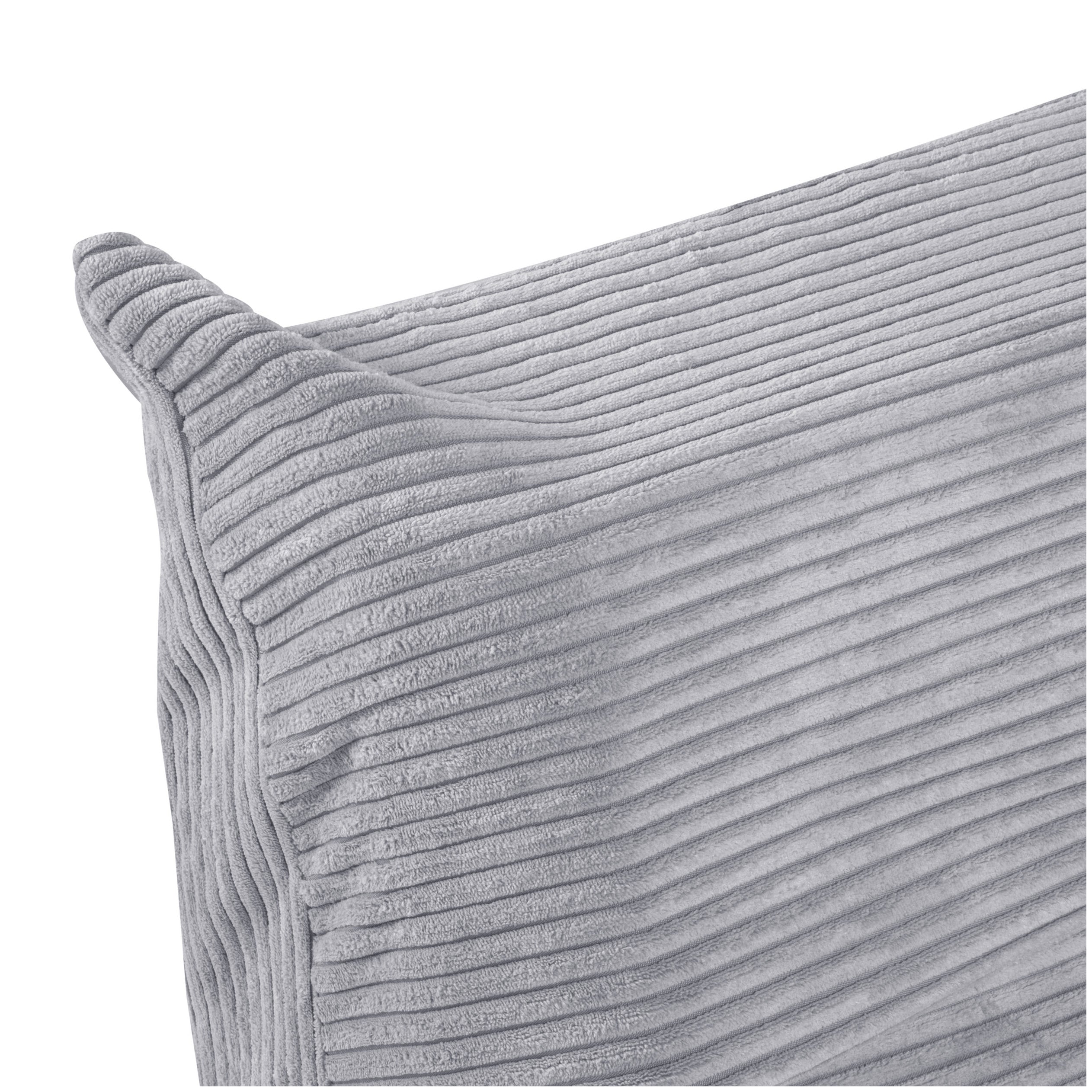 Kinder Loungestoel Grijs Corduroy