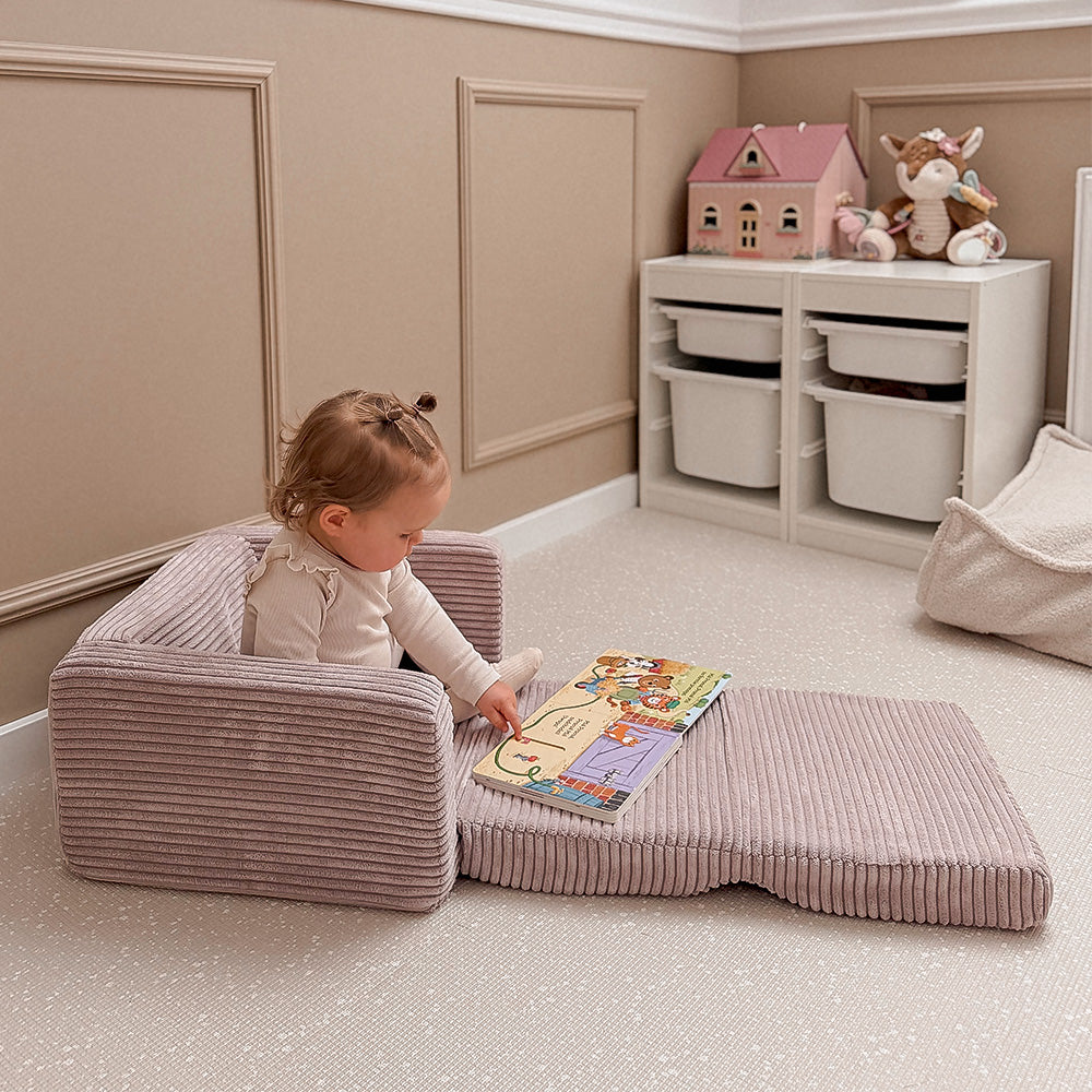 Opvouwbare Kinderstoel Groen Corduroy