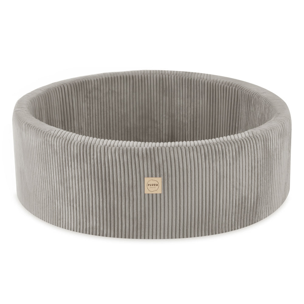Ronde Ballenbak 90x30 | Beige Corduroy incl. 200 ballen (Pearl/Gold/Light Pink Pearl)