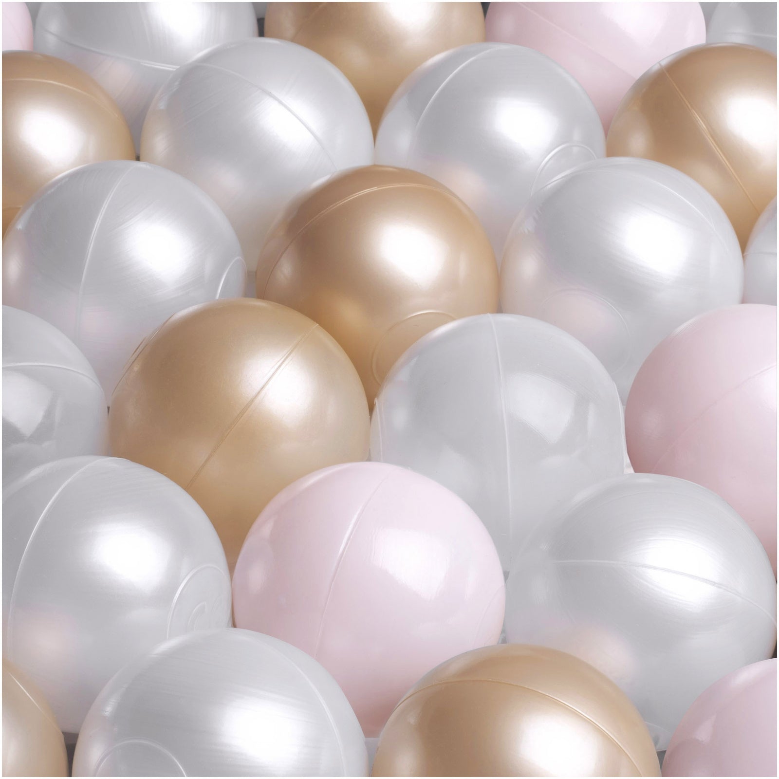 Ballenbakballen Parel / Goud /  Licht Roze 200 Stuks